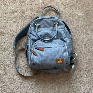 Grey Baby Diaper Backpack Bag - Unbranded